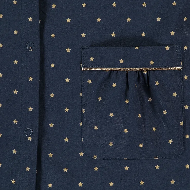 Star Print Cotton Smock - 3
