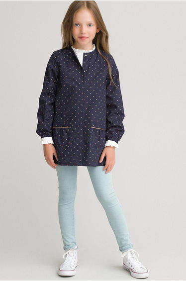Star Print Cotton Smock