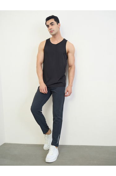 Men Back Printed Regular Fit Active Tank
