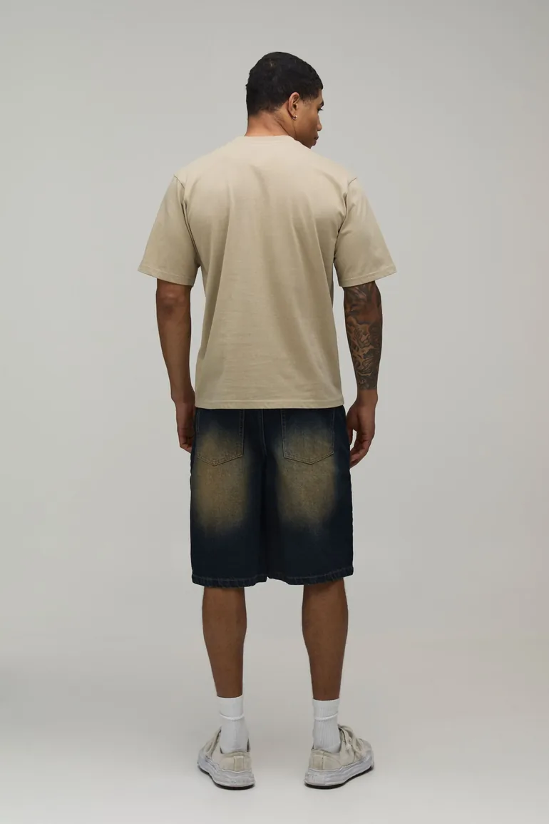 Regular Rigid Denim Jorts - vintage blue - 2