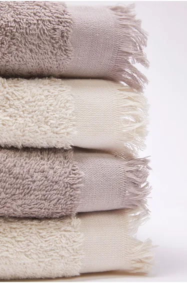 Set of 4 Tassel Detailed Face Towels 50X80Cm