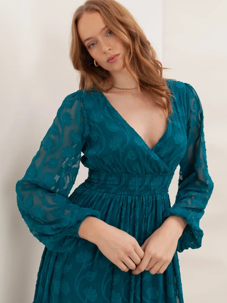 burnout floral tie back maxi dress Skye Floral Burnout Velvet Dress