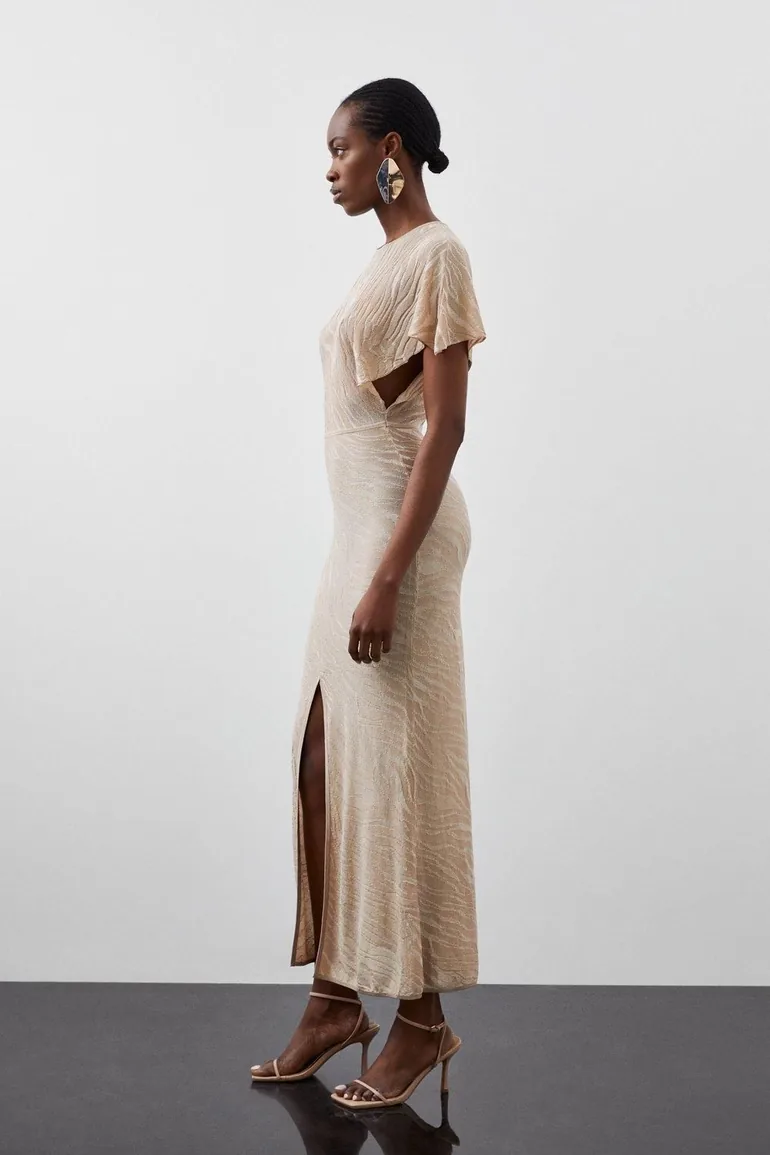 Shop Karen Millen Beige Chiffon Column Maxi Dress Online in Libya Shop Karen Millen Beige Chiffon Column Maxi Dress Online in Libya