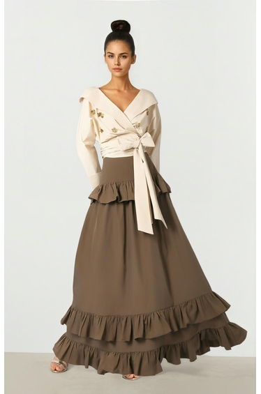 Tiered Ruffle Skirt