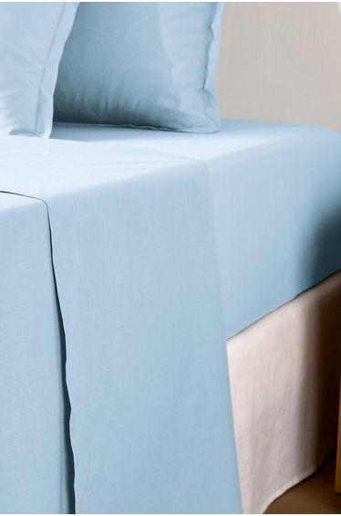 Scenario Plain Cotton Percale 200 Thread Count Flat Sheet