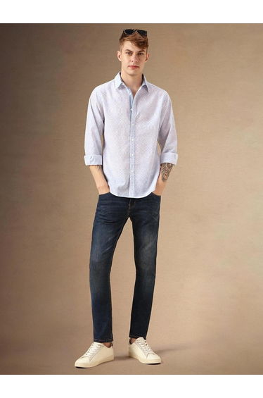 Abstract Print Casual Shirt for Men