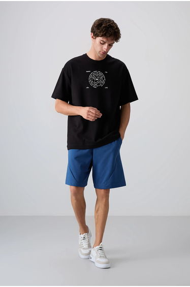 TOMMY Oversized Cotton-Blend Crew Neck T-Shirt