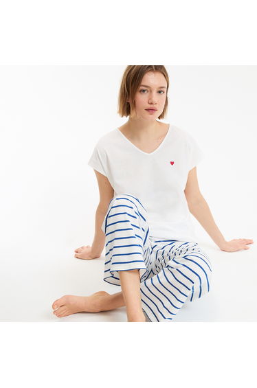 Pyjamas in Pure Cotton Jersey