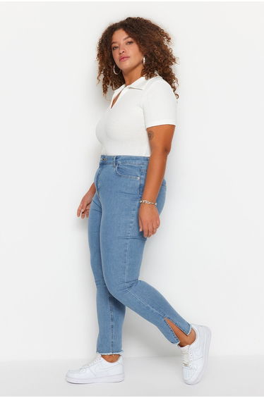 Plus Size Jeans - Blue - Skinny