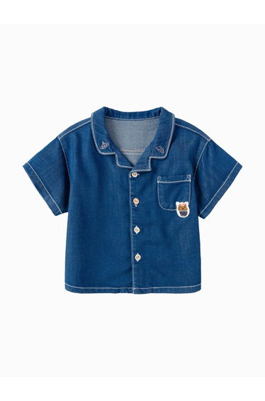 Boys' Denim Short Sleeve Shirt