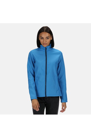 Regatta Standout Womens/Ladies Ablaze Printable Soft Shell Jacket - French Blue/Navy