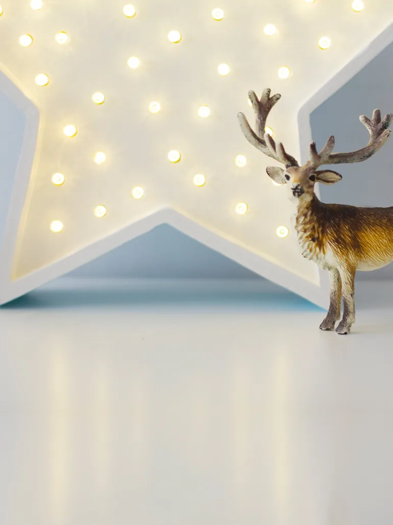 Star Lamp in White (29×29x5.5 cm) - 3