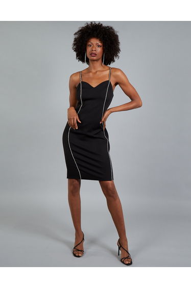 Diamante Detail Bodycon Dress