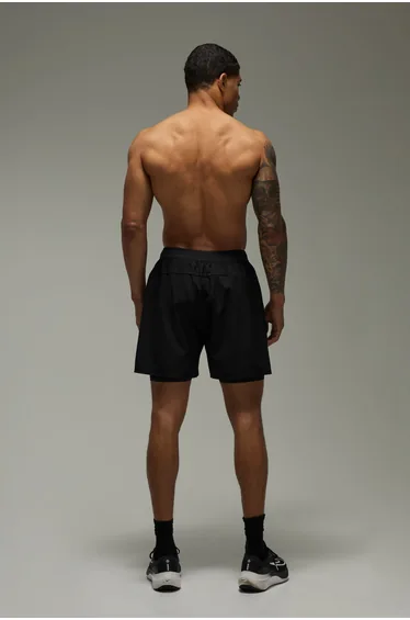 شورت بوهو مان أسود بقصة عريضة