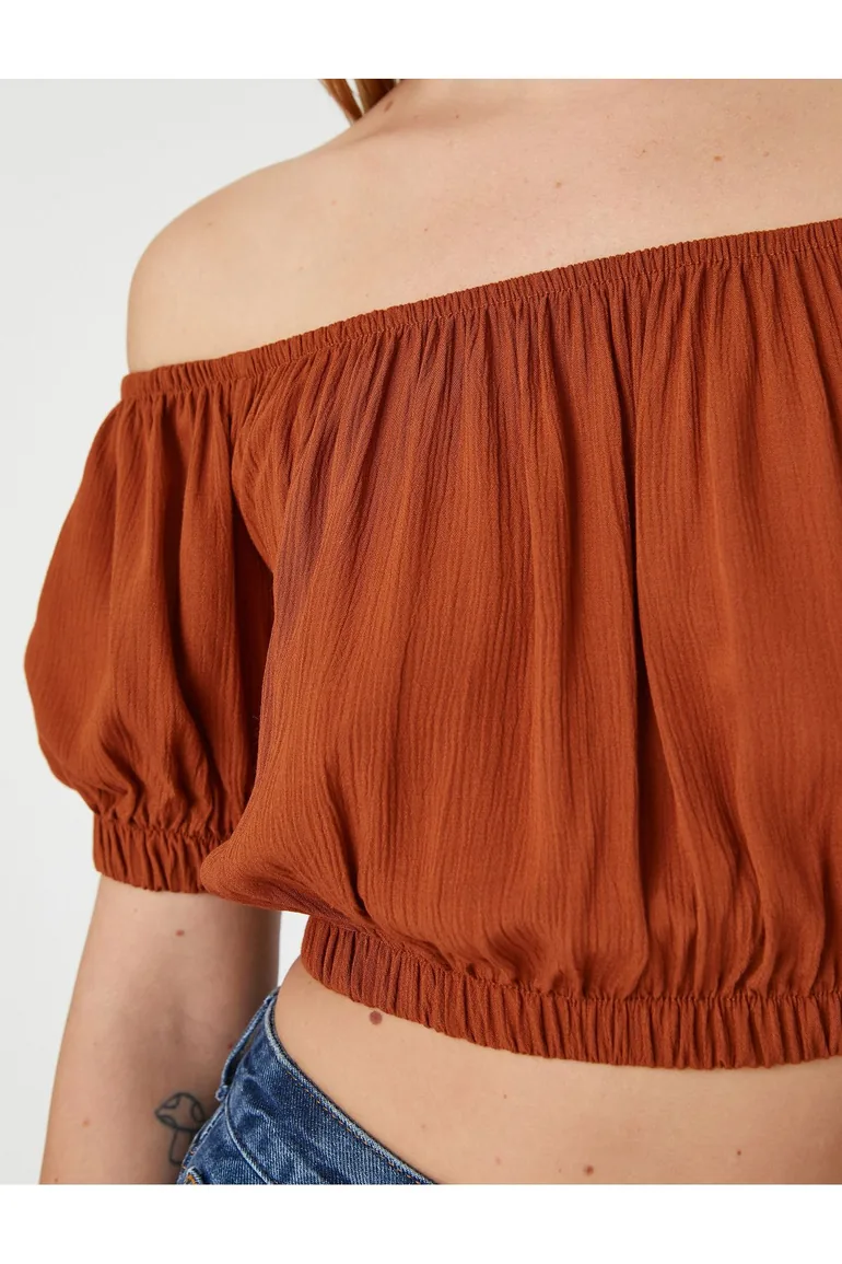 Blouse - Brown - Regular fit - 4