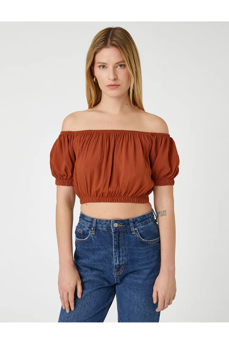 Blouse - Brown - Regular fit - 2