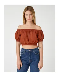 Blouse - Brown - Regular fit - 2