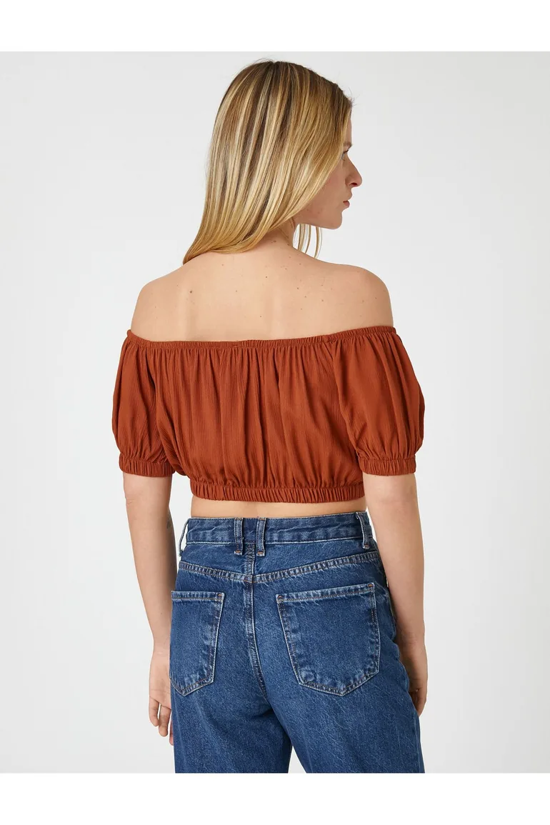 Blouse - Brown - Regular fit - 3