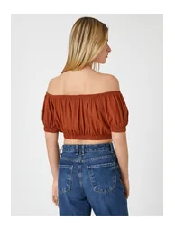 Blouse - Brown - Regular fit - 3