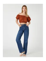Blouse - Brown - Regular fit