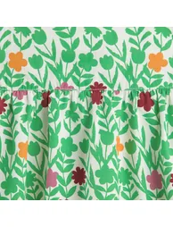 Floral Cotton Pinafore Dress - 2