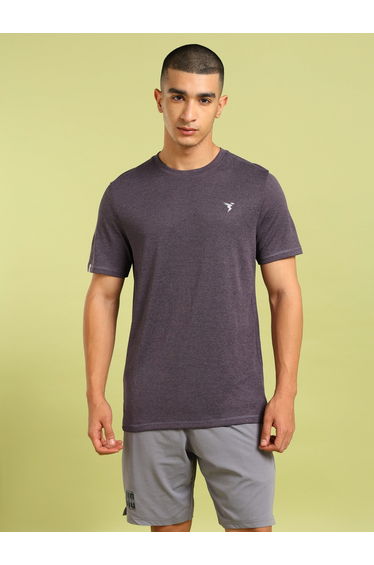 Melange Short Sleeve Slim Fit T-Shirt