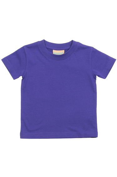 Larkwood Baby/Childrens Crew Neck T-Shirt / Schoolwear - Purple