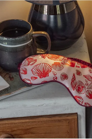 Silk Eye Mask / "Seashells"
