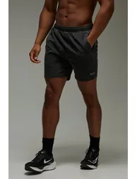 Man Active 5inch Washed Performance Short - black