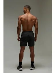 Man Active 5inch Washed Performance Short - black - 1