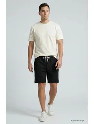 TOMMY Men's Polyester-Elastane Shorts - 5