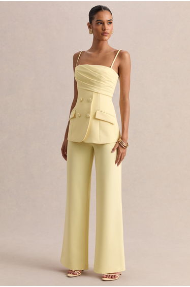 Malou | Lemon Tailored Trousers