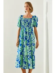 Women's Chest Gipel Watermelon Sleeve Viscose Dress - 1