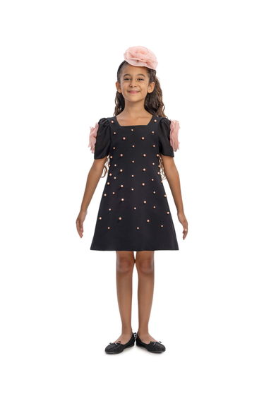Dress & Fleur Girls Flower Occasion Dress in Black