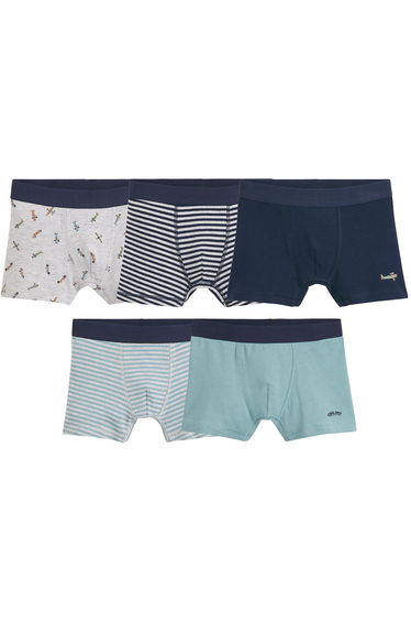 Pack of 5 Boxers in Cotton