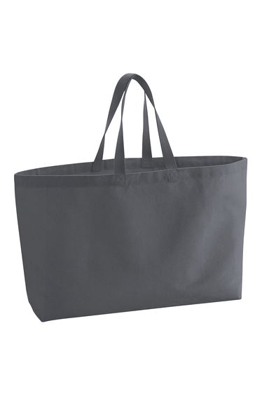 Westford Mill Canvas Oversized Tote Bag - Graphite Grey