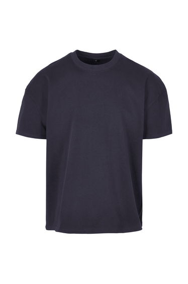 New Morning Studios Mens Jersey Cotton Oversized T-Shirt - Navy