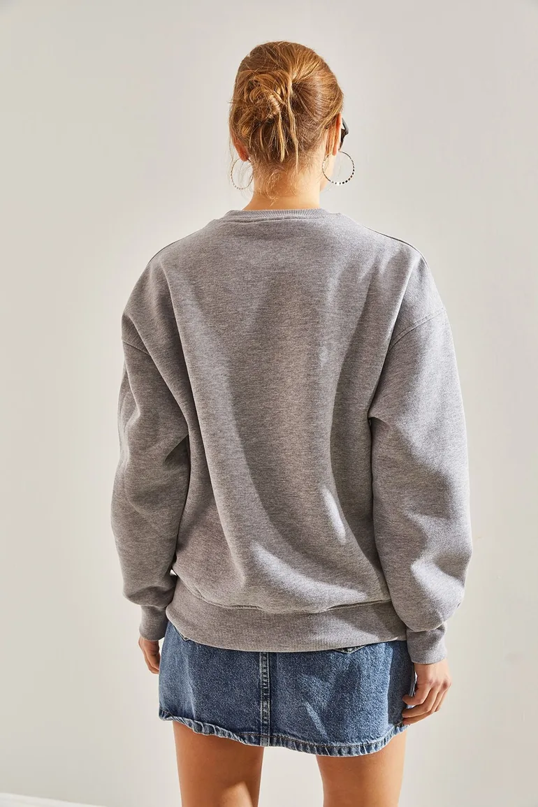 Women's Chicago Printed Three Thread Raised Sweatshirt - 2