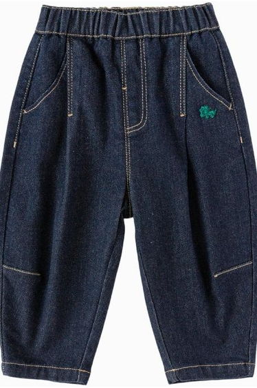 Boys' Denim Pants with Embroidered Detail