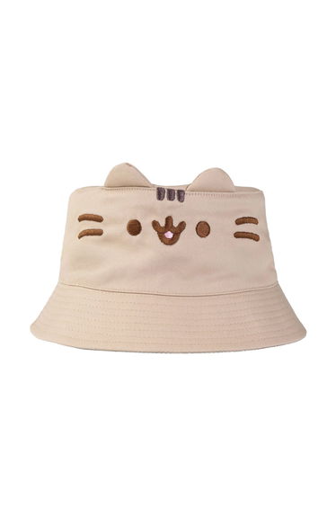 Pusheen Girls Face Bucket Hat - Beige