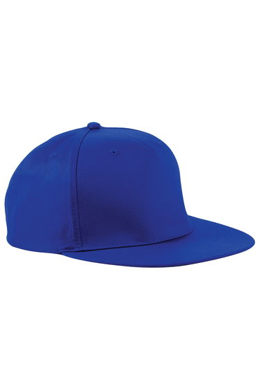 Beechfield Unisex 5 Panel Retro Rapper Cap (Pack of 2) - Bright Royal