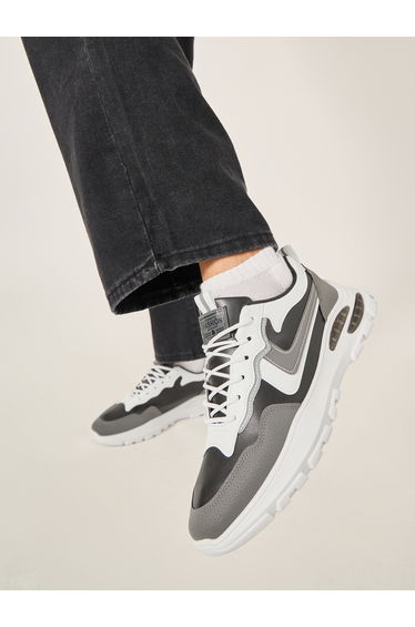 Lightweight Color Block Lace Up Sneakers
