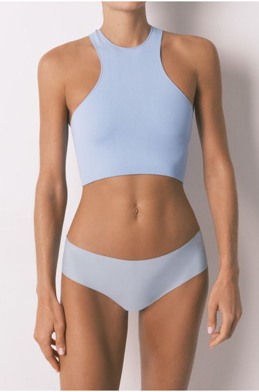 3-pack multicoloured microfibre culottes panties