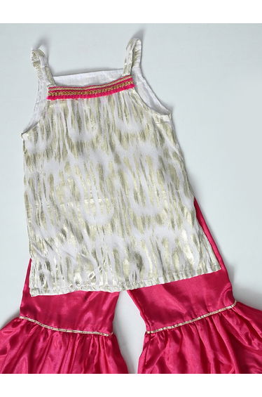 Printed Strappy Ethnic Top and Pants Set