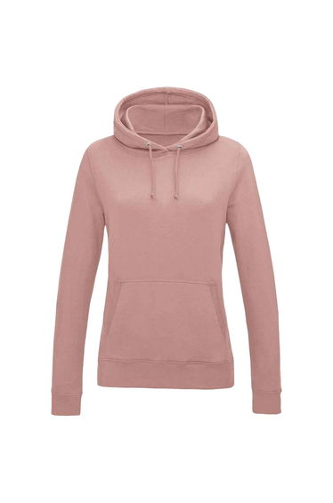 AWDis Womens/Ladies Girlie College Hoodie - Dusty Pink