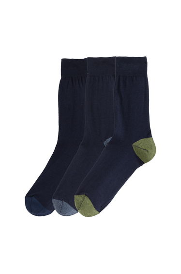 Pack of 3 Pairs of Mix & Match Socks in Cotton Mix