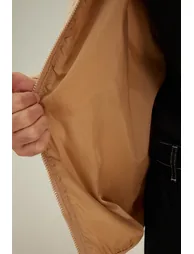 معطف لون كريمي - 3