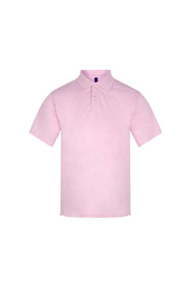 Henbury Mens Coolplus® Pique Polo Shirt - Baby Pink