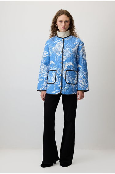 TEXTURED QUILTED JACKET