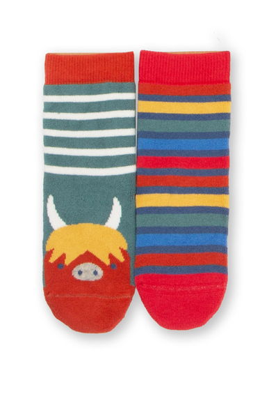 Lunar ox grippy socks